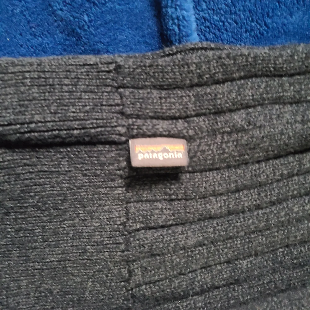 Patagonia Dark Gray Ribbed Crewneck Sweater